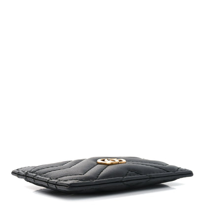 Gucci Calfskin Matelasse GG Marmont Card Holder Black 4 of 7