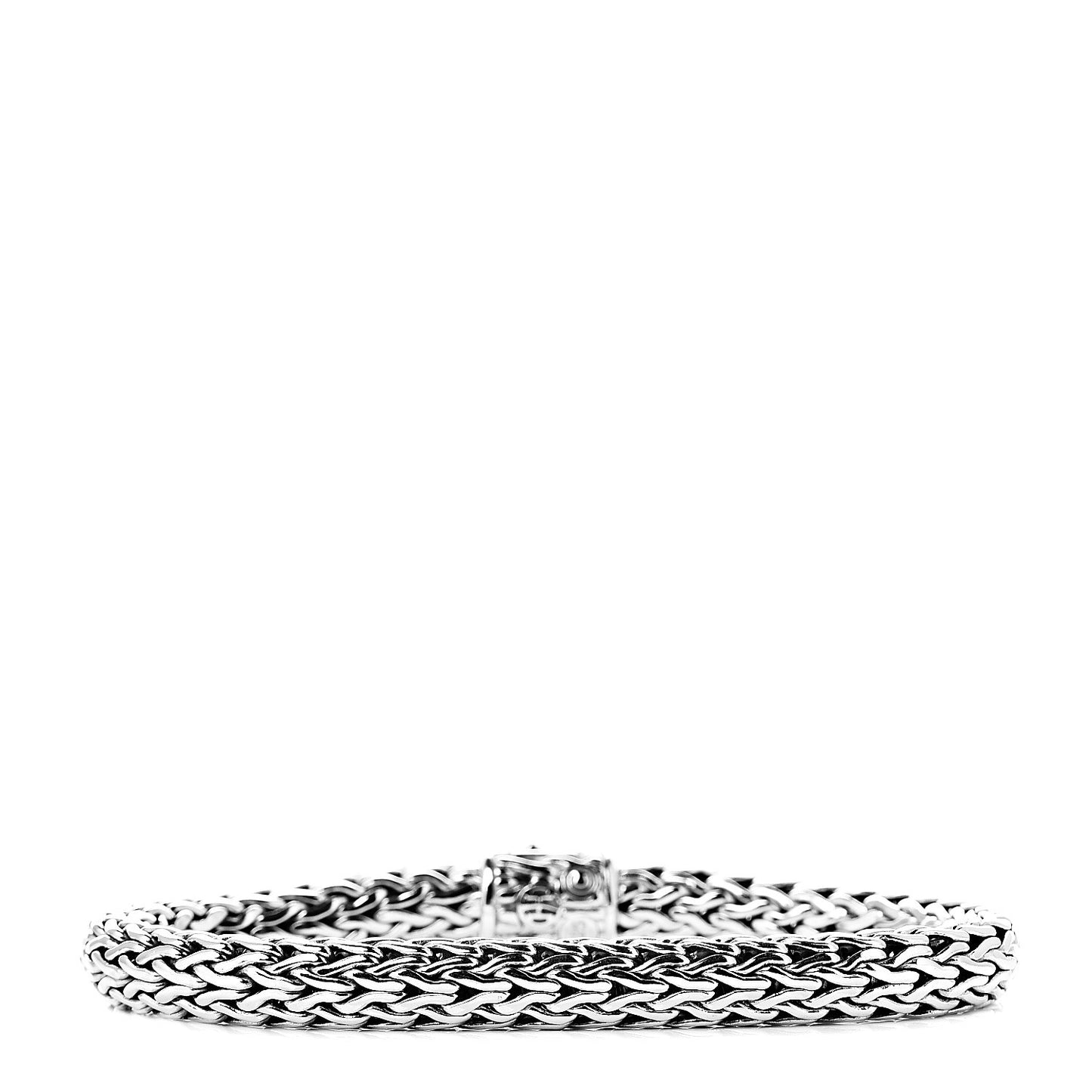 Sterling Silver Diamond 7.5mm Classic Chain Bracelet