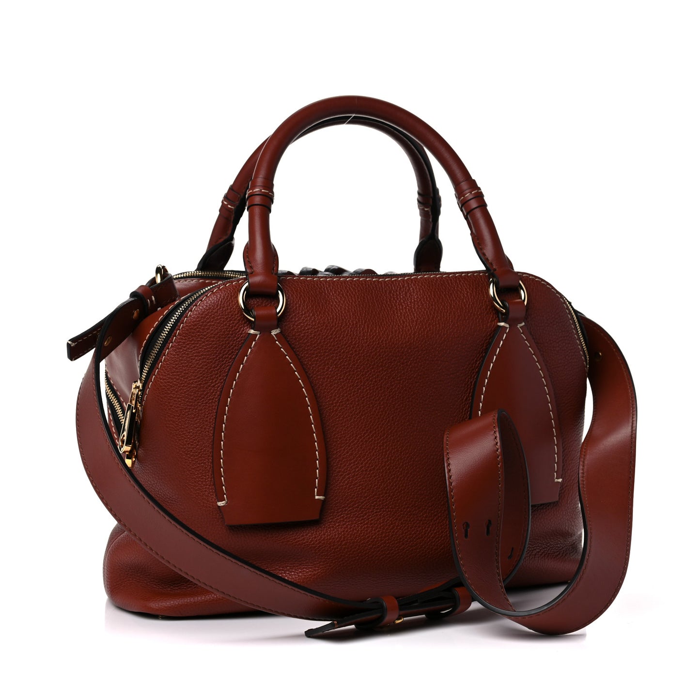 Calfskin Medium Daria Sepia Brown