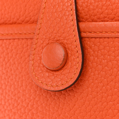 Hermes Taurillon Clemence Evelyne III PM Feu 11 of 12