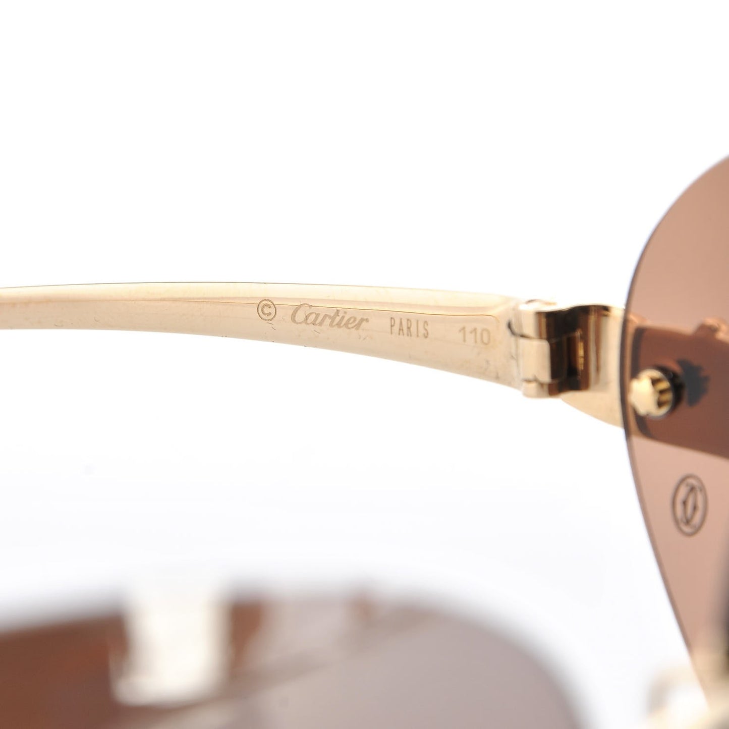 Panthere De Aviator Sunglasses Gold