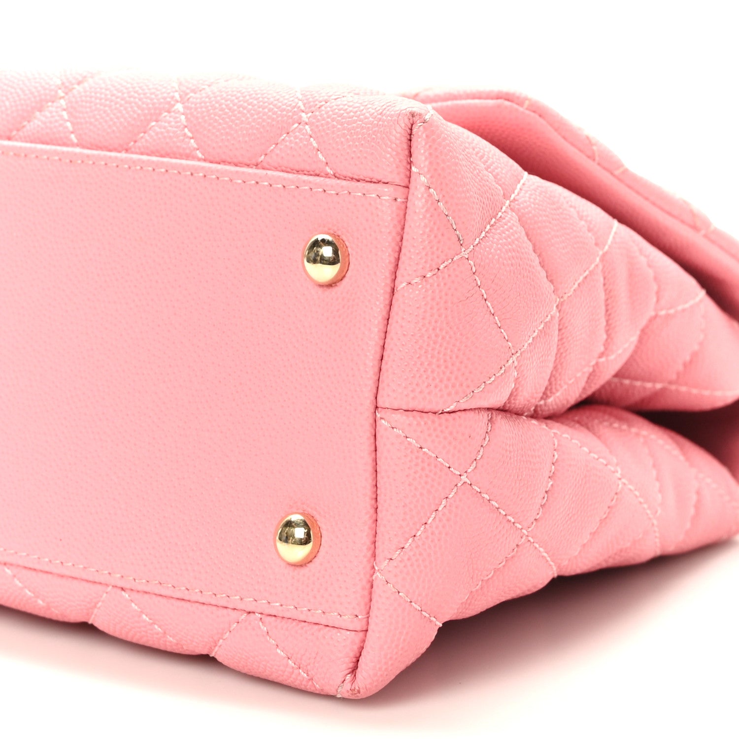 Chanel Caviar Quilted Small Coco Handle Flap Pink 9 of 9