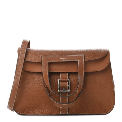 Hermes Taurillon Clemence Halzan 31 Gold 1 of 14