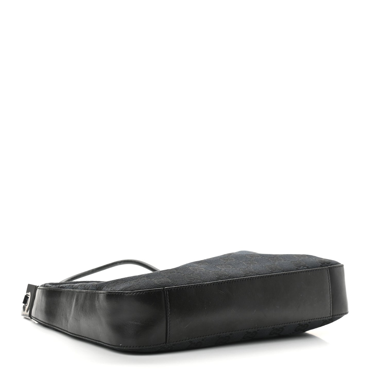 Monogram GG Small Clasp Hobo Black