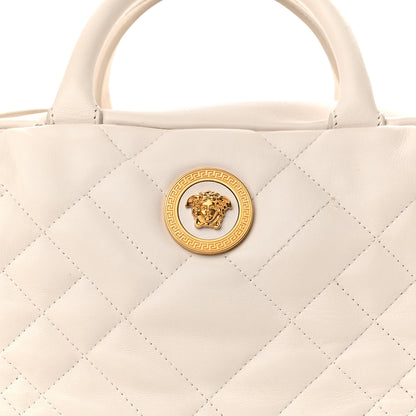 Versace Nappa Quilted Icon Bowler White 8 of 18