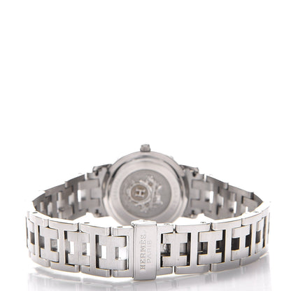 Hermes Stainless Steel 24mm Clipper Quartz Watch Gray 4 of 8