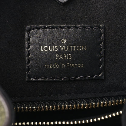 Louis Vuitton Calfskin Monogram Fold Tote PM Cream Khaki Black 6 of 8