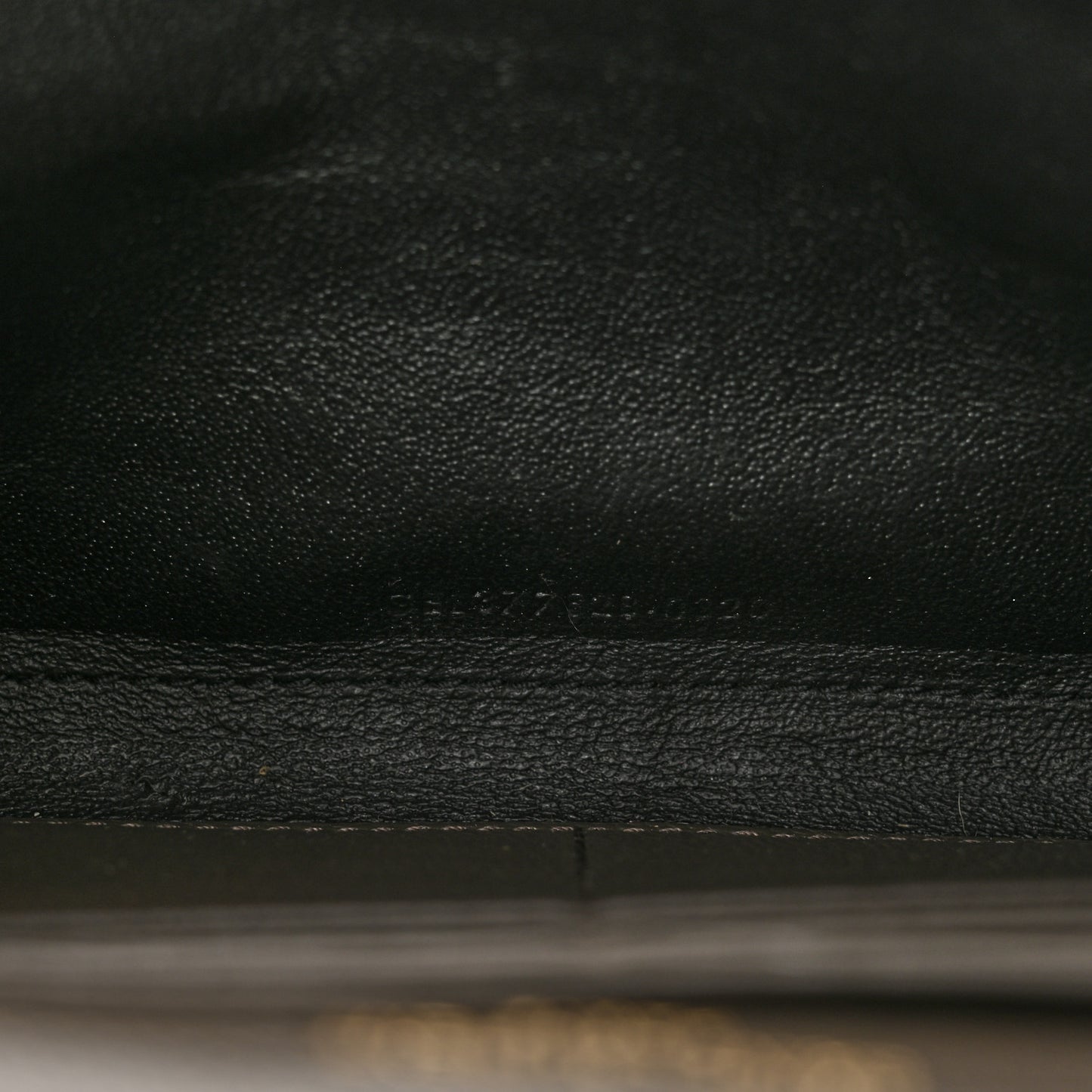 Grain De Poudre Matelasse Chevron Monogram Chain Wallet Pebble