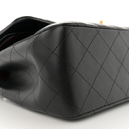 Chanel Lambskin Quilted Jumbo Double Flap Black 9 of 13