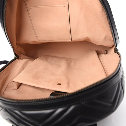 Gucci Calfskin Matelasse GG Marmont Day Backpack Black 5 of 9