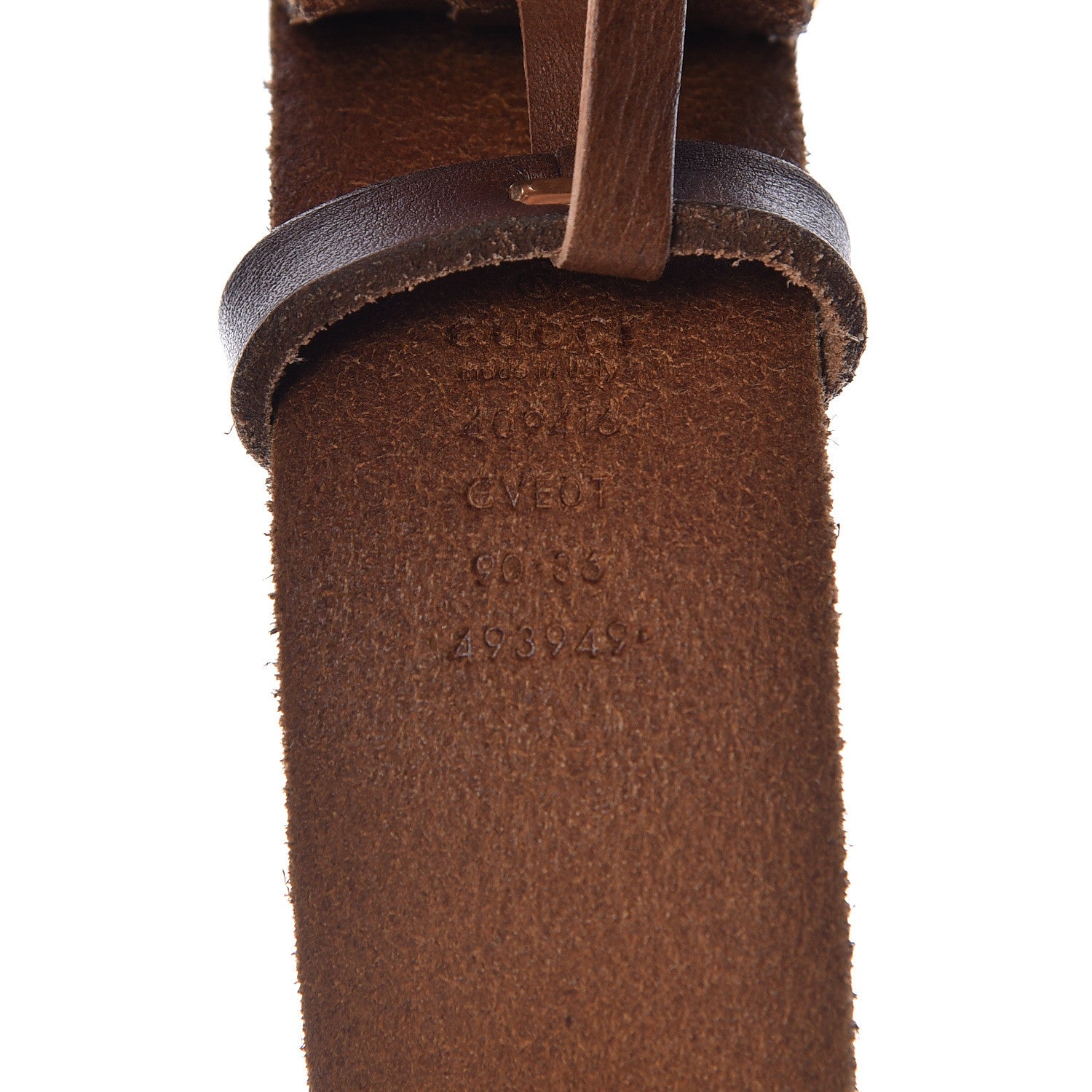 Gucci Faded Calfskin Double G 40mm Belt 90 36 Cuir 4 of 8