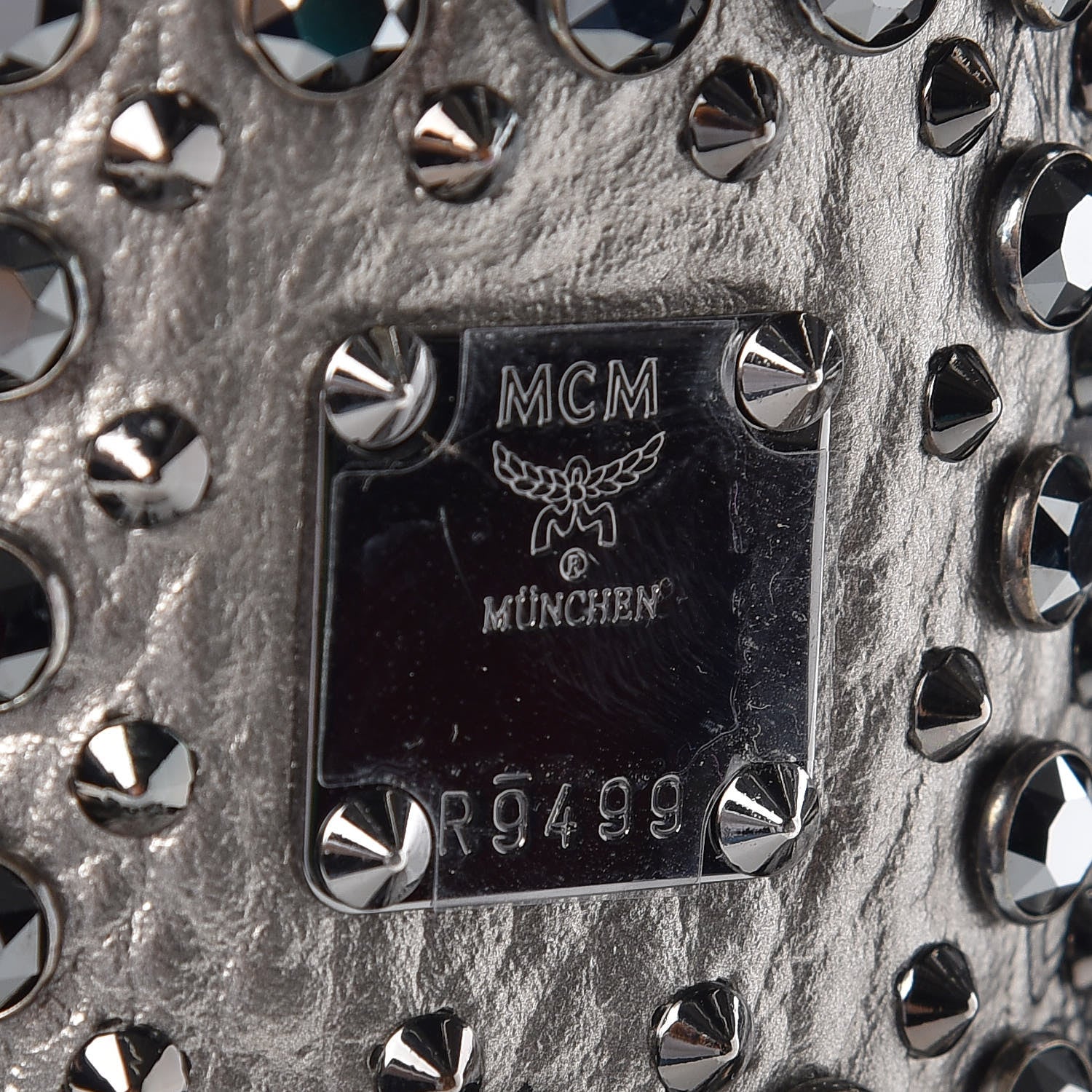 MCM Visetos Diamond Medium Tote Silver 6 of 18