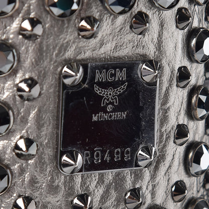 MCM Visetos Diamond Medium Tote Silver 6 of 18