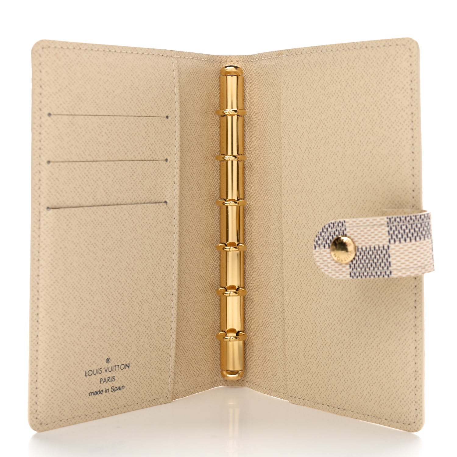 Louis Vuitton Damier Azur Small Ring Agenda Cover 5 of 7