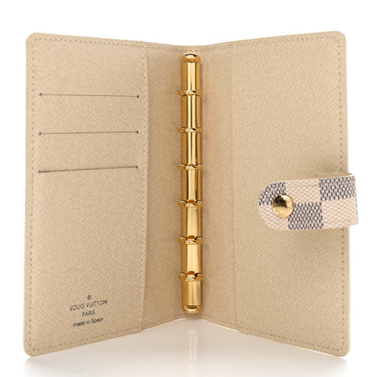 Louis Vuitton Damier Azur Small Ring Agenda Cover 5 of 7