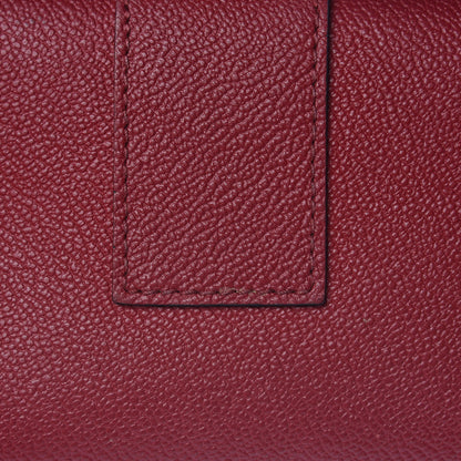 Burberry Grainy Leather Buckle Detail Flap Wallet Red 11 of 11