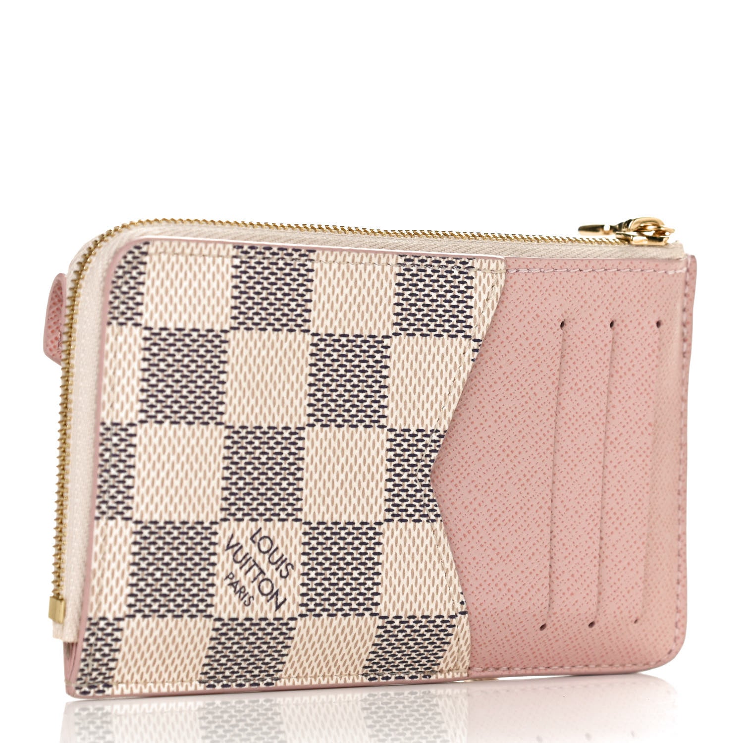 Louis Vuitton Damier Azur Recto Verso Card Holder Rose Ballerine 3 of 10