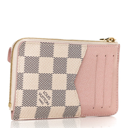 Louis Vuitton Damier Azur Recto Verso Card Holder Rose Ballerine 3 of 10