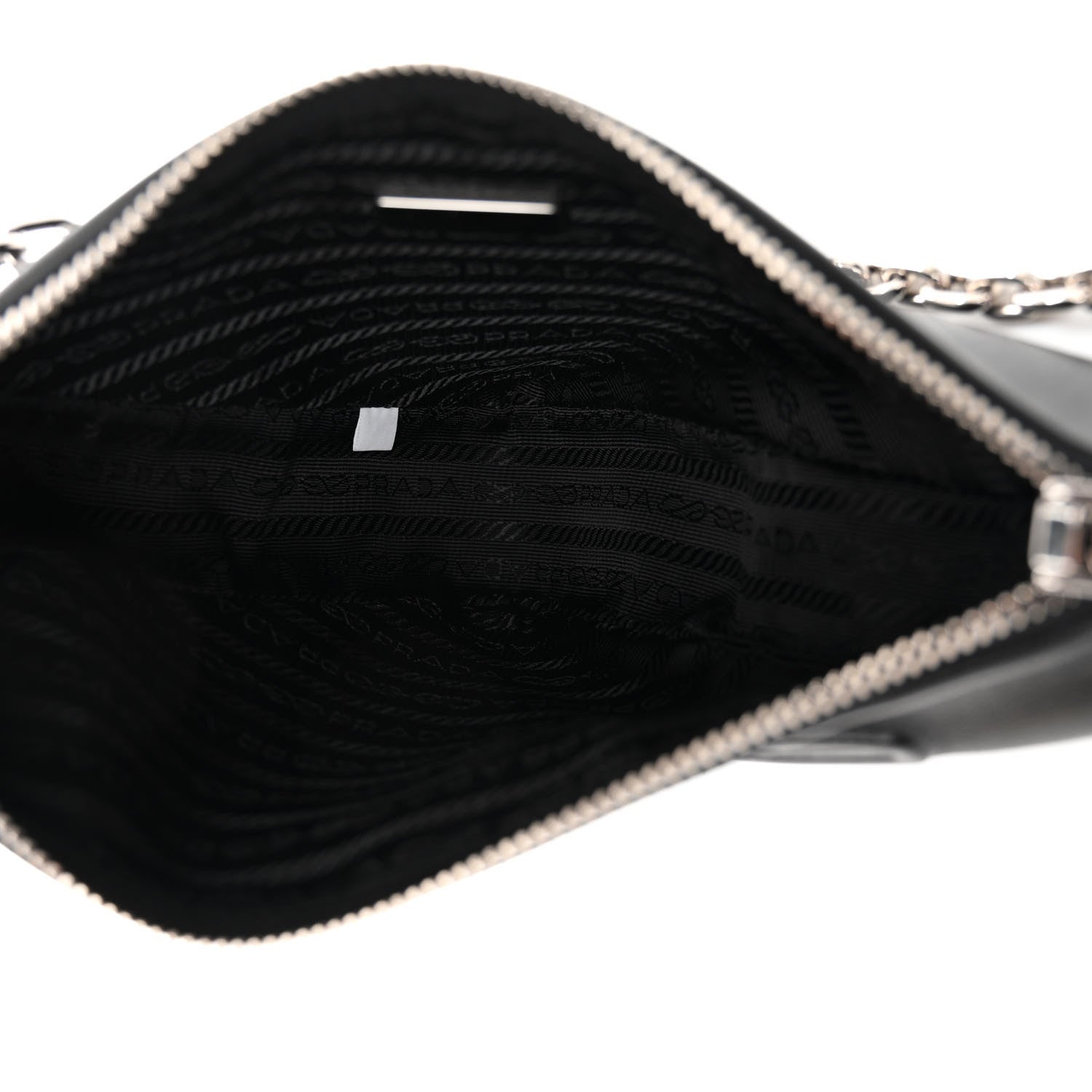 Prada Grace Lux Triangle Logo Embossed Mini Triangle Bag Black 5 of 9