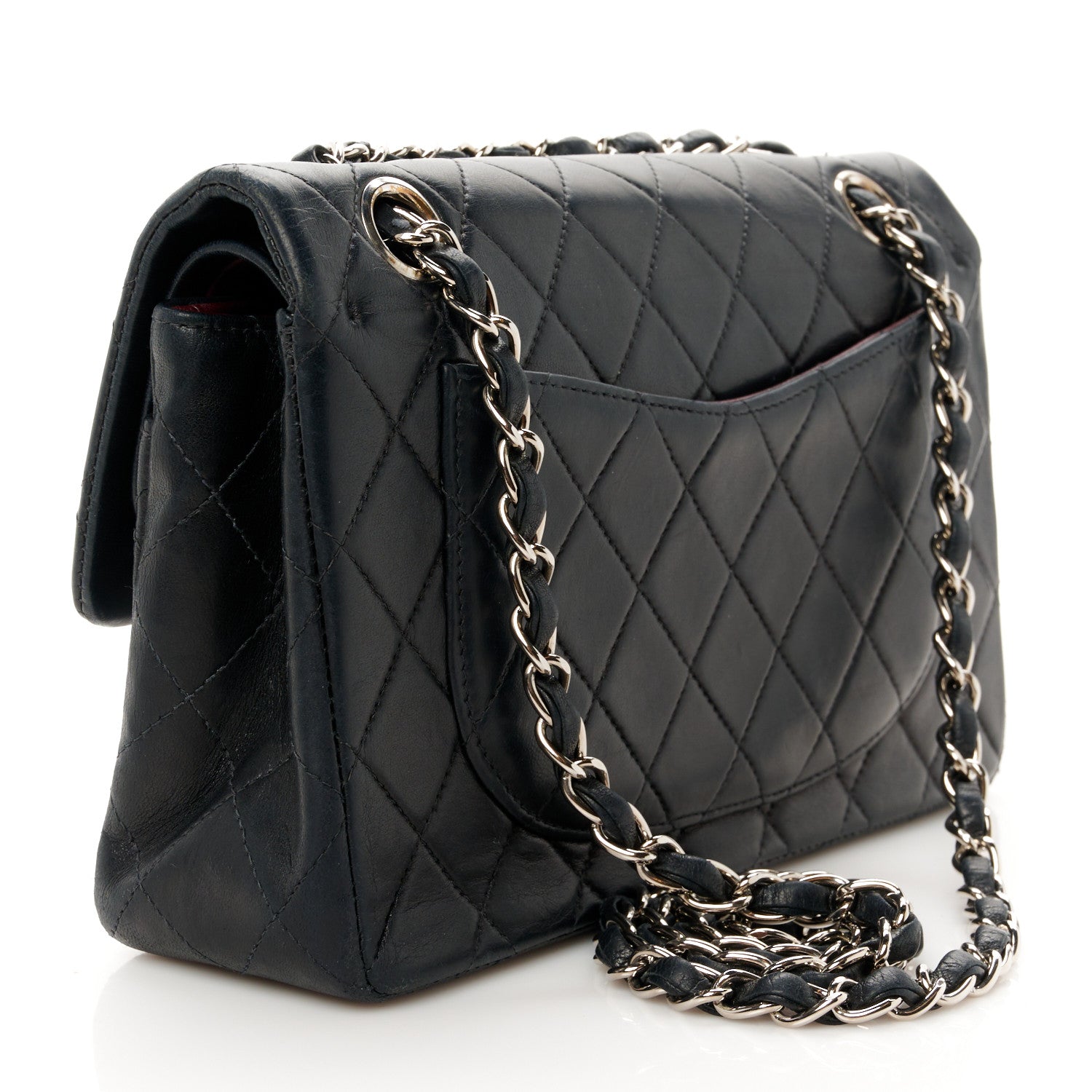 Chanel Lambskin Quilted Small Double Flap Black 3 of 12