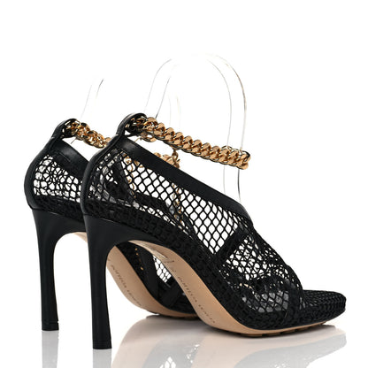 Bottega Veneta Mesh Nappa Chunky Chain Sandals 36 Black 4 of 9