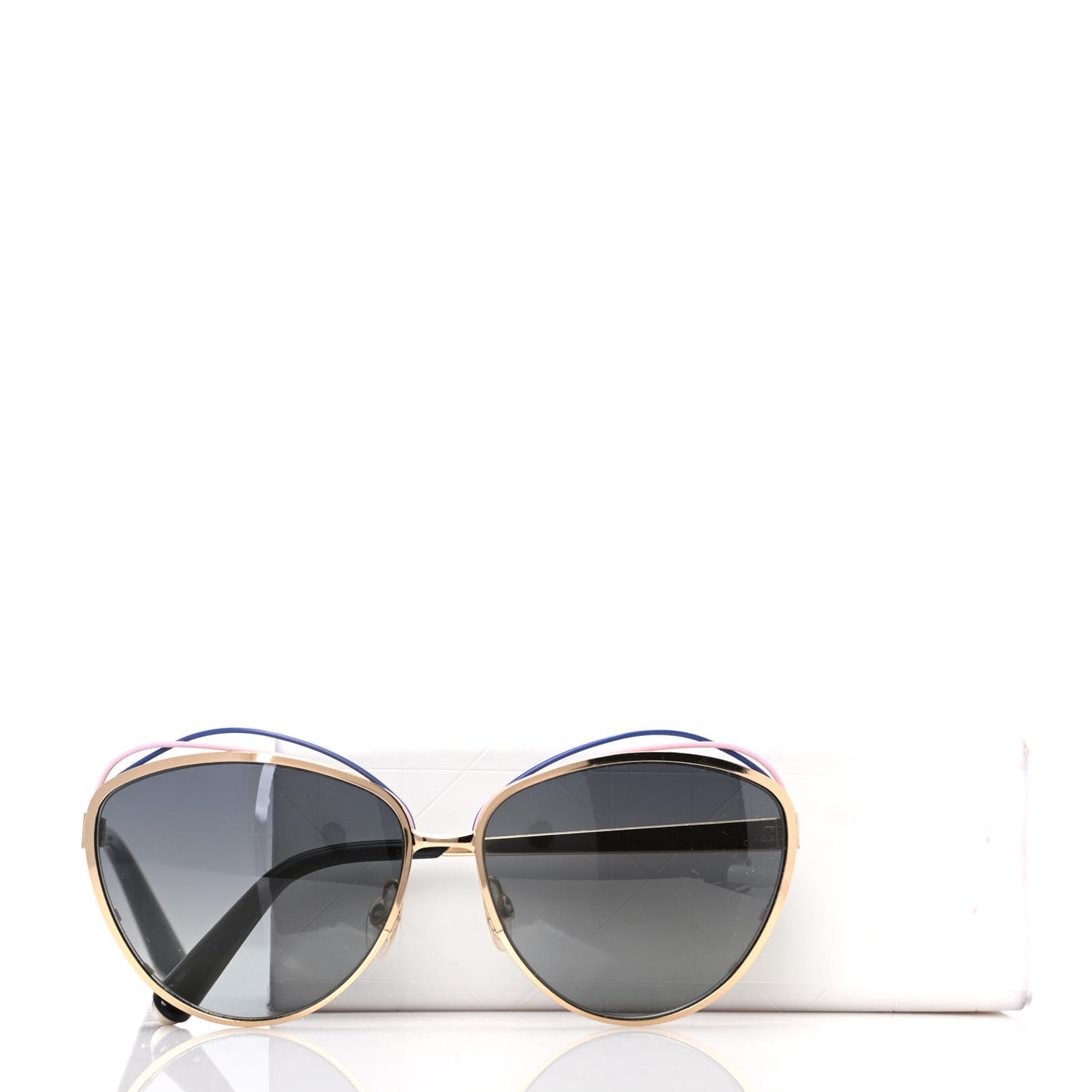 Metal Dior Songe Sunglasses Pink Blue