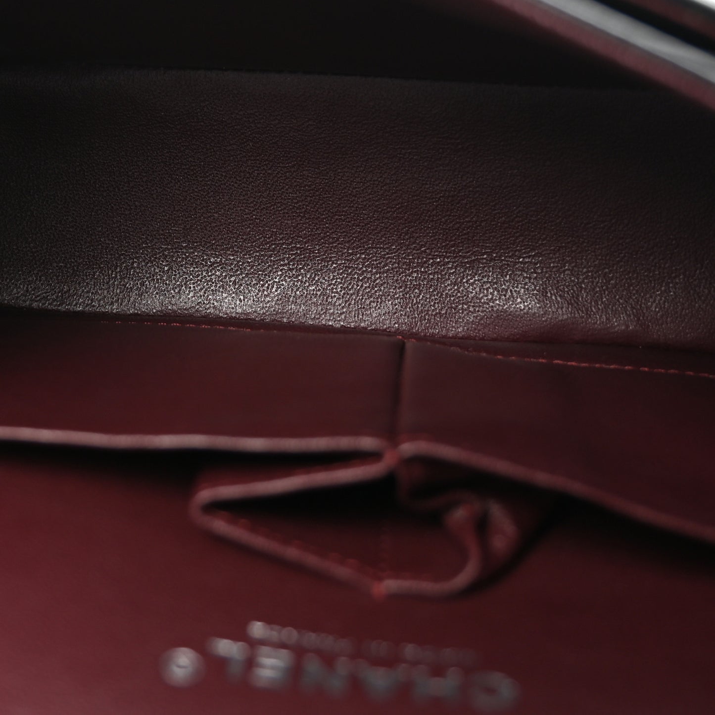 Lambskin Quilted Small Double Flap Black