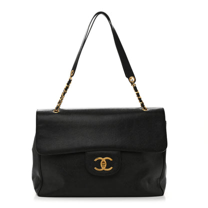 Chanel Caviar Flap XL Shoulder Bag Black 1 of 10