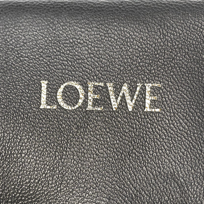 Loewe Nappa Pleated Small Flamenco Knot Bag Black 6 of 9