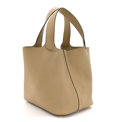 Hermes Taurillon Clemence Picotin Lock 22 MM Trench 3 of 11