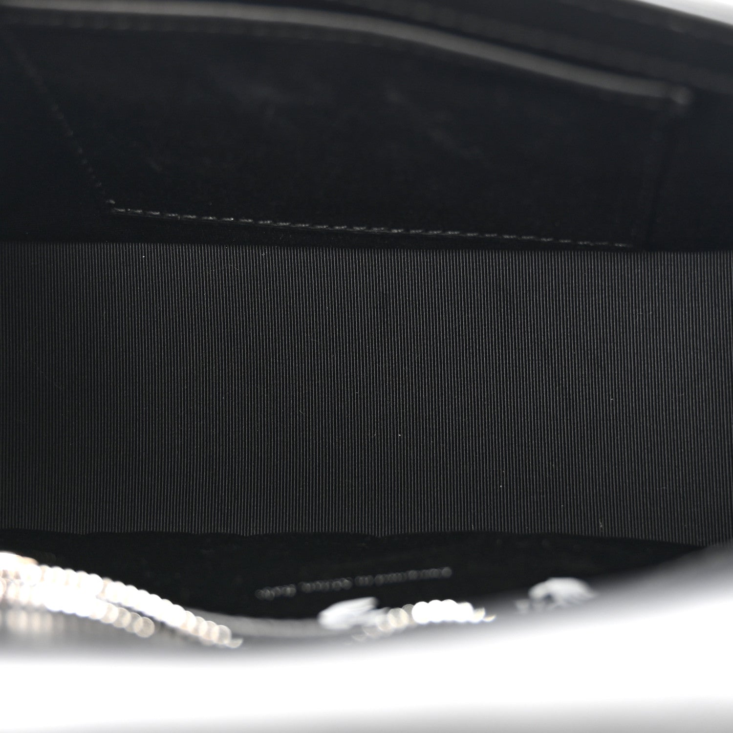 Off-White Embossed Mini Diag Binder Clip Bag Black 5 of 13