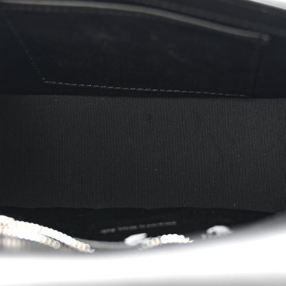 Off-White Embossed Mini Diag Binder Clip Bag Black 5 of 13