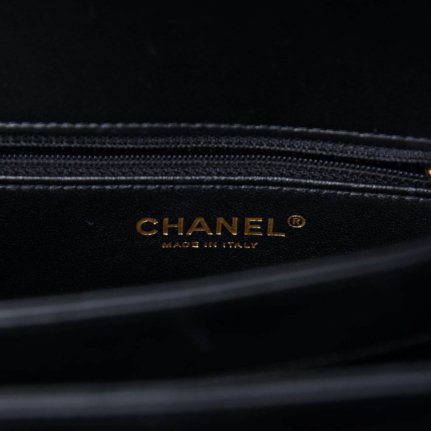 Lambskin Chevron Quilted Medium Trendy CC Dual Handle Flap Bag Black