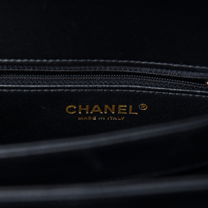 Chanel Lambskin Chevron Quilted Medium Trendy CC Dual Handle Flap Bag Black 8 of 10