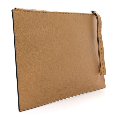 Fendi Cuoio Romano Selleria Large Flat Pouch Mou 3 of 6