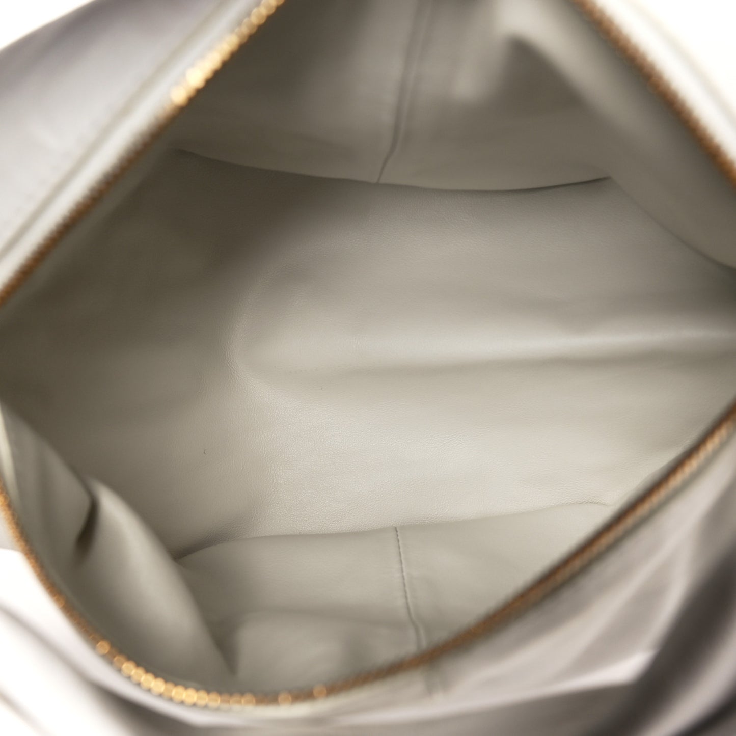 Calfskin Teen Double Knot Hobo White