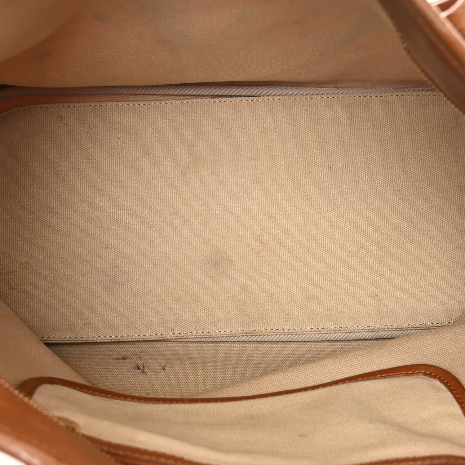 MCM Visetos Dog Bone Shopper Tote Cognac 5 of 12