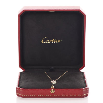 Cartier 18K Pink Gold Diamond Torute Pendant Necklace 7 of 7