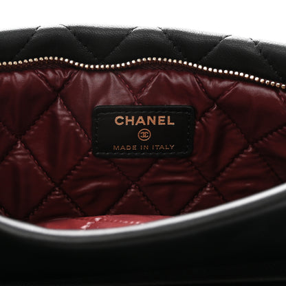 Chanel Lambskin Quilted CC Beauty Clutch Black 14 of 22