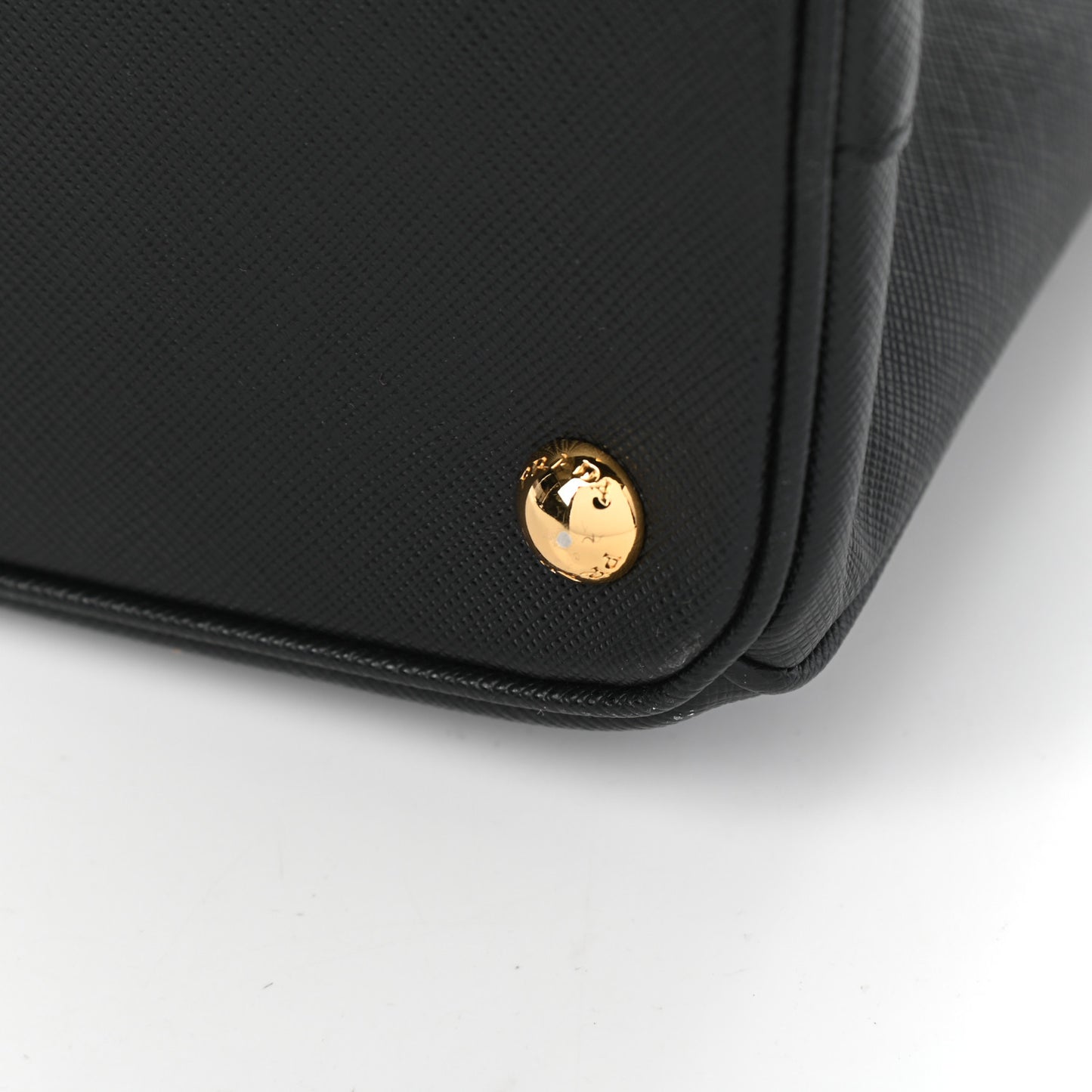 Saffiano Small Galleria Double Zip Tote Black