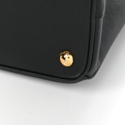 Prada Saffiano Small Galleria Double Zip Tote Black 20 of 25
