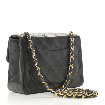 Chanel Lambskin Quilted Mini Square Flap Black 3 of 16