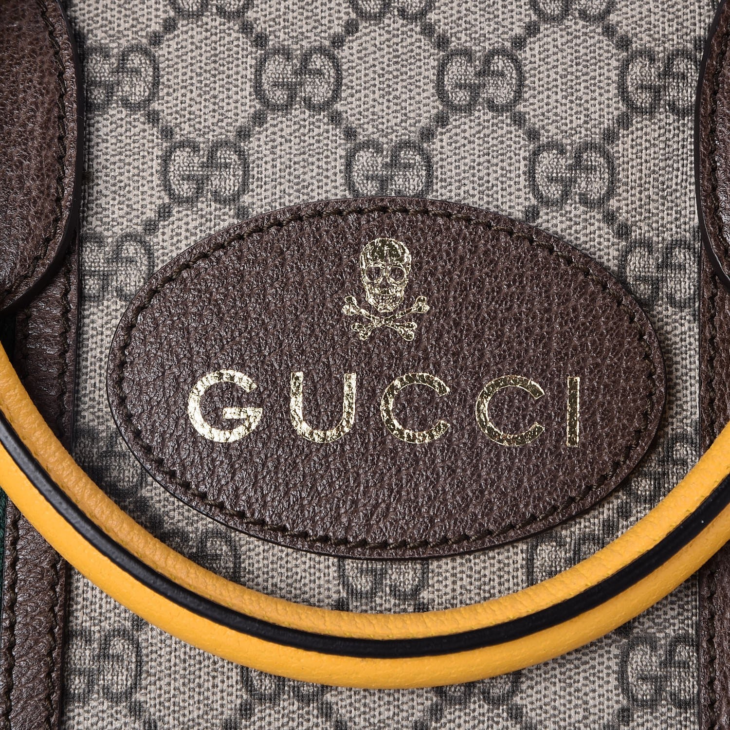 Gucci Soft GG Supreme Monogram Web Medium Duffle Bag Beige New Acero Crop 8 of 8