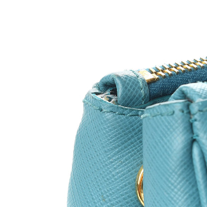 Prada Saffiano Medium Galleria Double Zip Tote Turchese 9 of 14