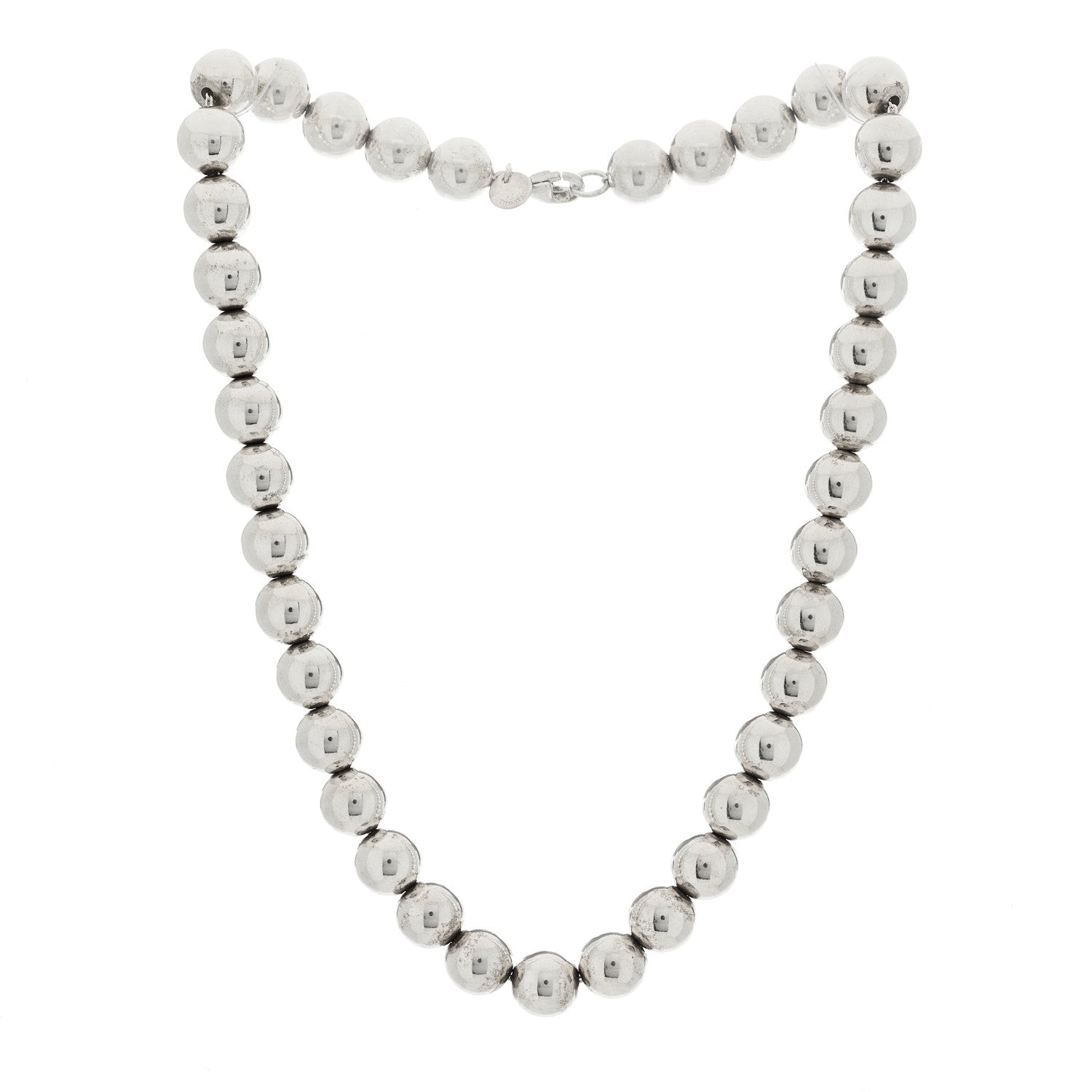 Tiffany Sterling Silver 10mm Hardwear Ball Necklace 3 of 7