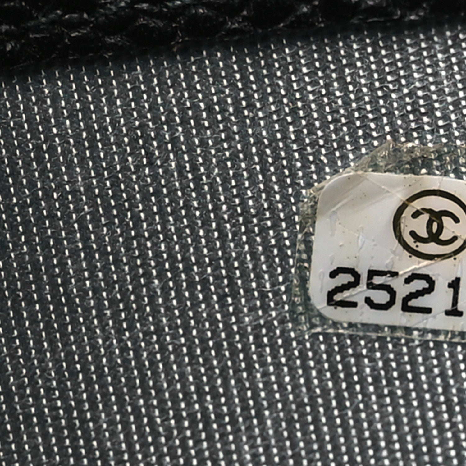 Chanel Caviar Quilted Thread CC Compact Flap Wallet Black 11 of 14