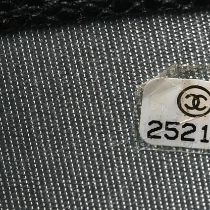 Chanel Caviar Quilted Thread CC Compact Flap Wallet Black 11 of 14