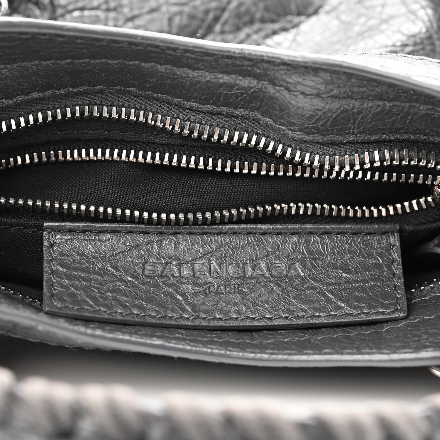 Balenciaga Agneau Giant 12 Silver Hardware Mini City Gris Fossile Anthracite 6 of 10