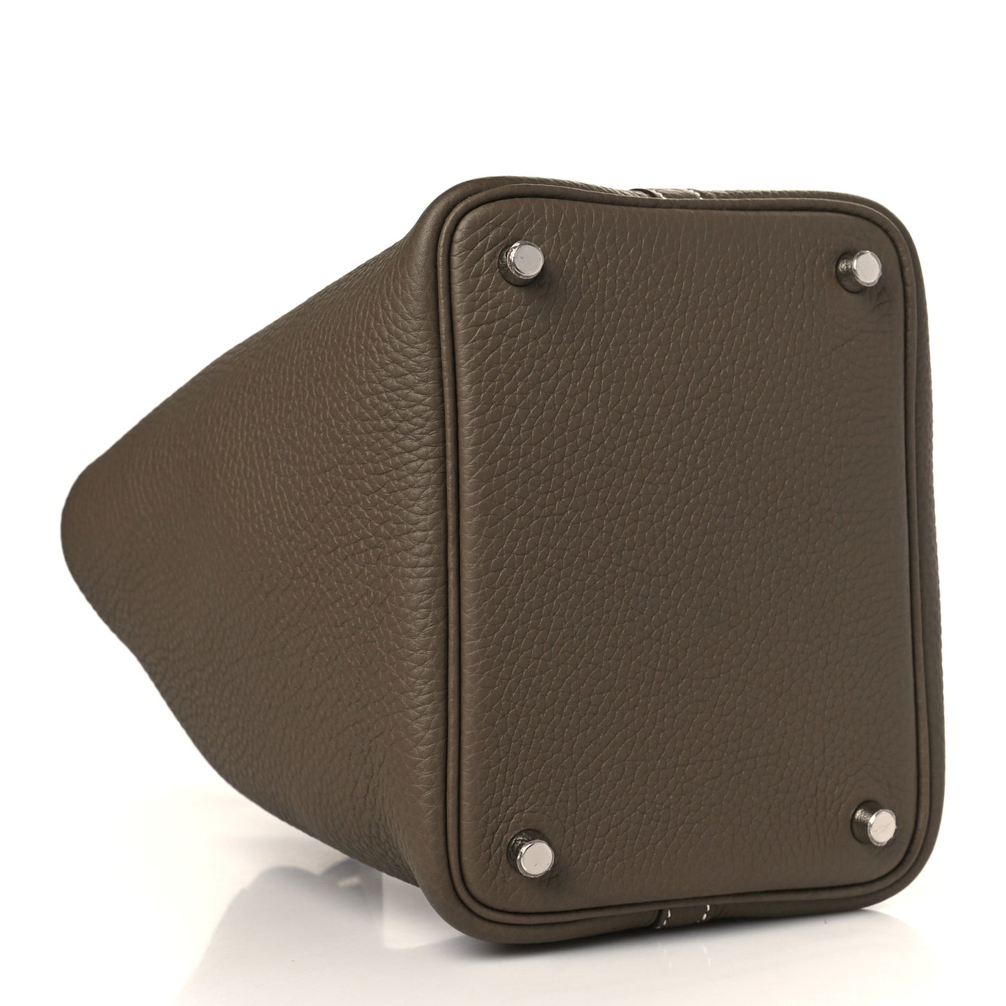 Taurillon Clemence Picotin Lock 18 PM Etoupe