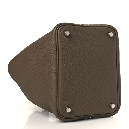 Hermes Taurillon Clemence Picotin Lock 18 PM Etoupe 4 of 10